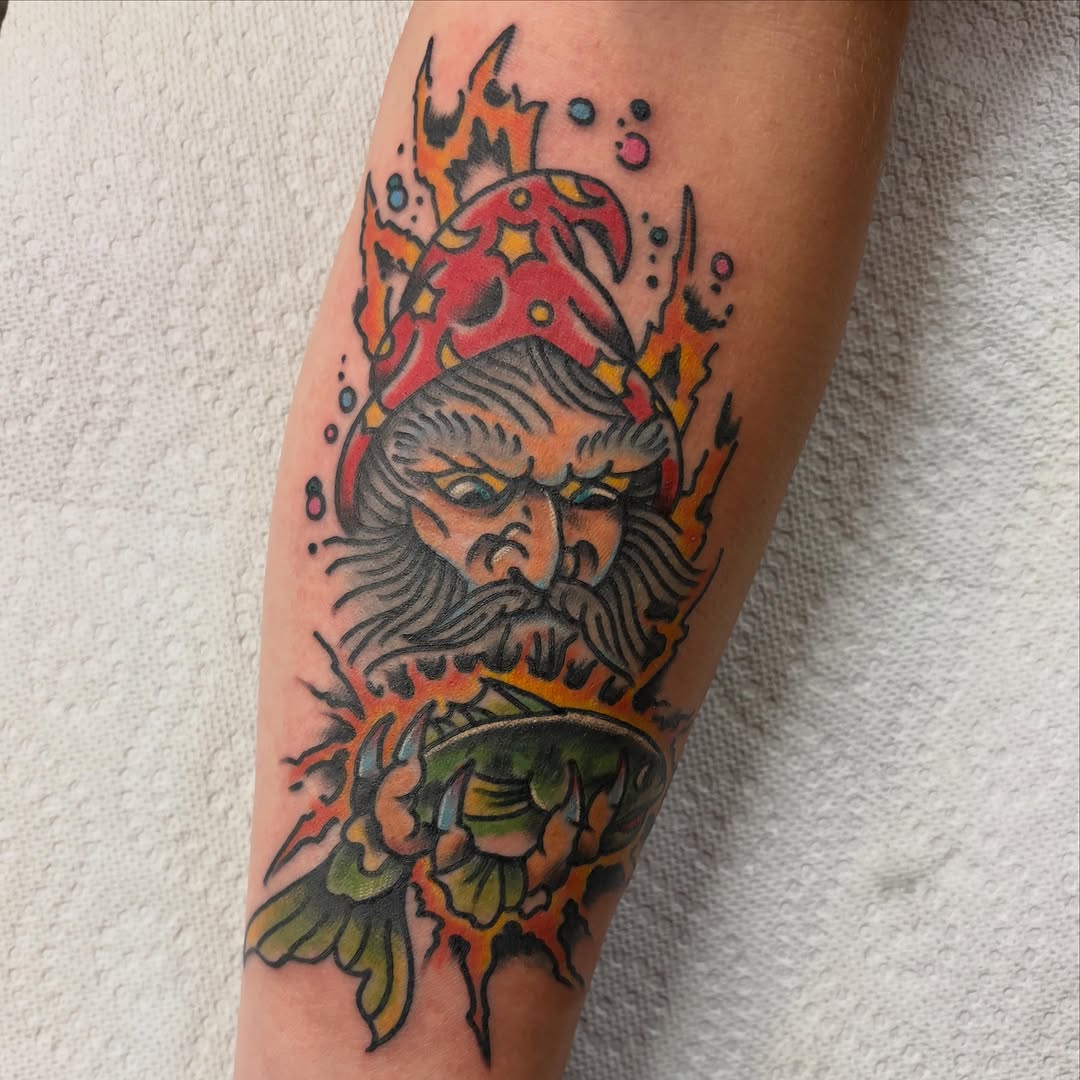 Tattoo by @eriktulgetsketattoo — american_traditional, new_school