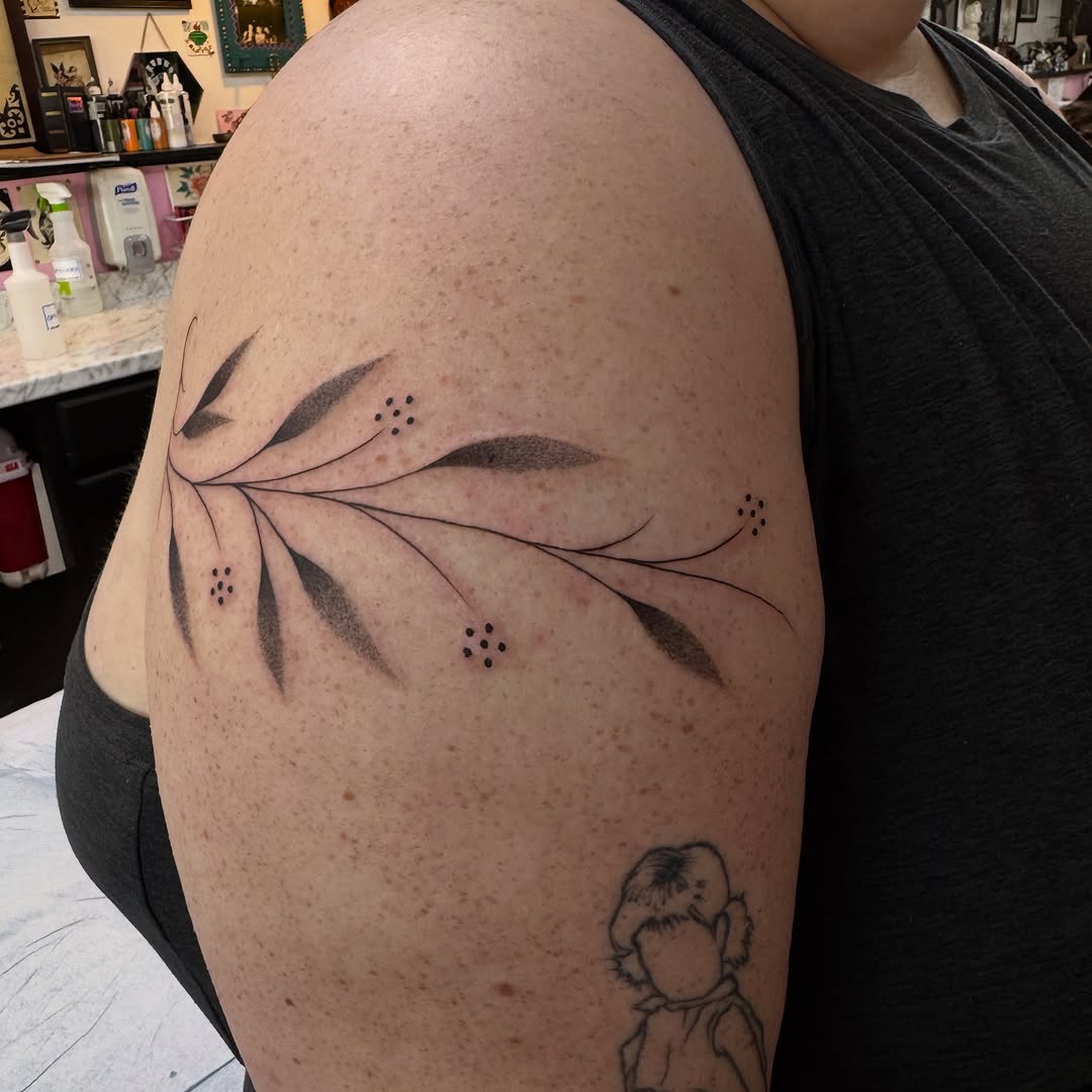 Tattoo by @gremlin.tattoos — fine_line, dotwork