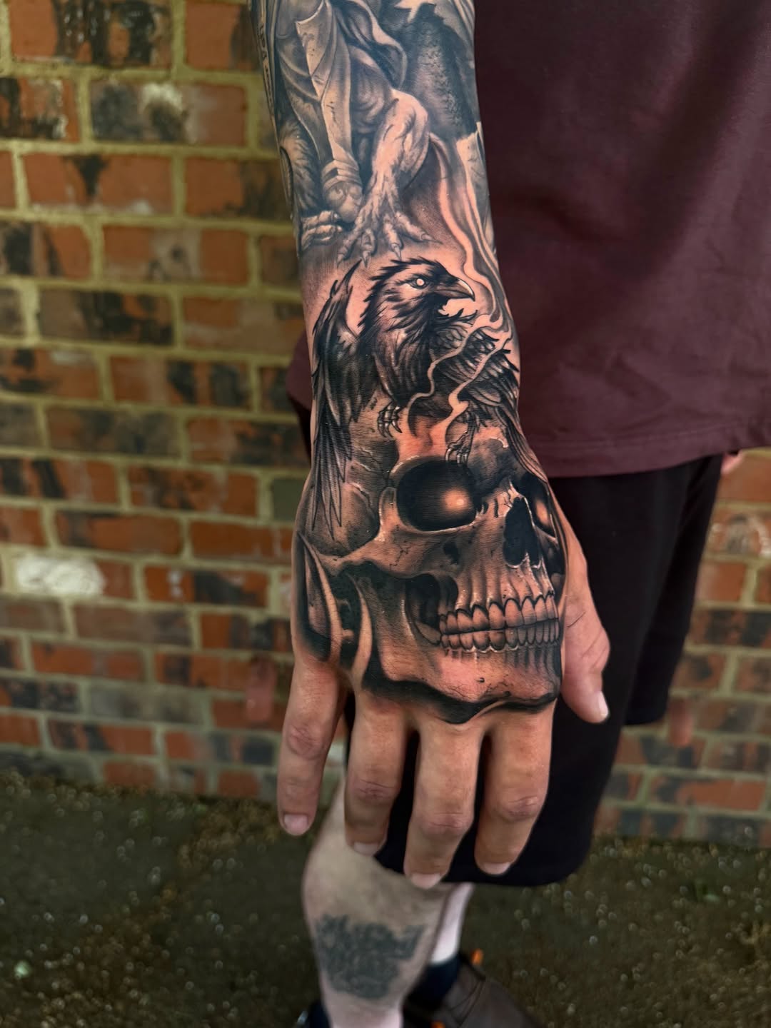 Tattoo by @tattedbyhood — black_and_grey, realism