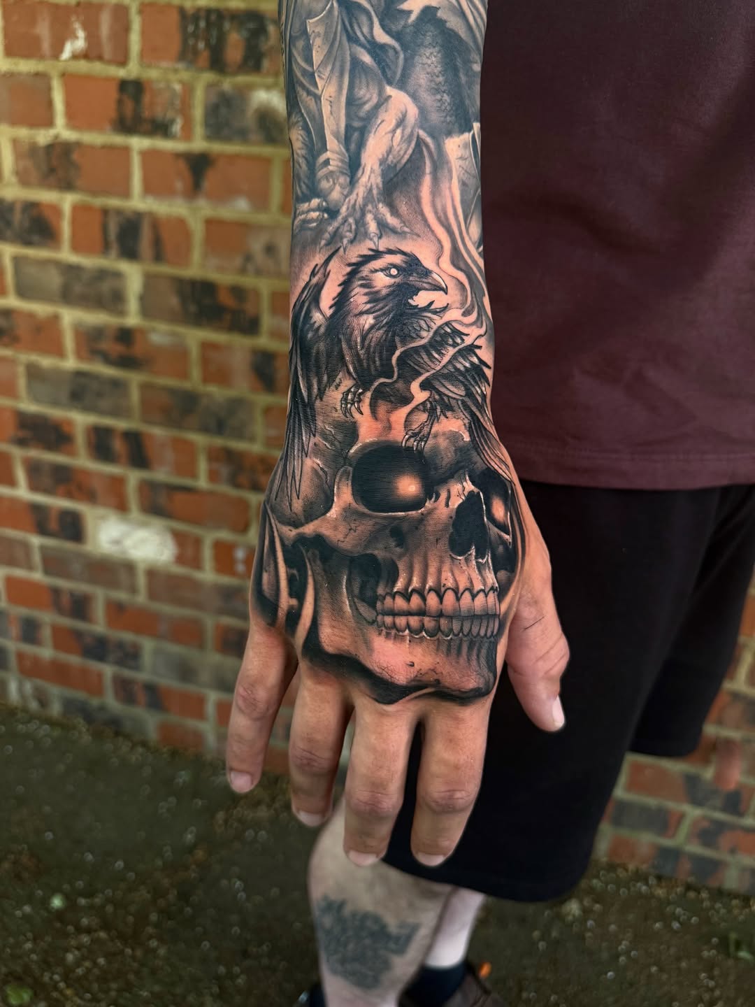 Tattoo by @tattedbyhood — realism, black_and_grey