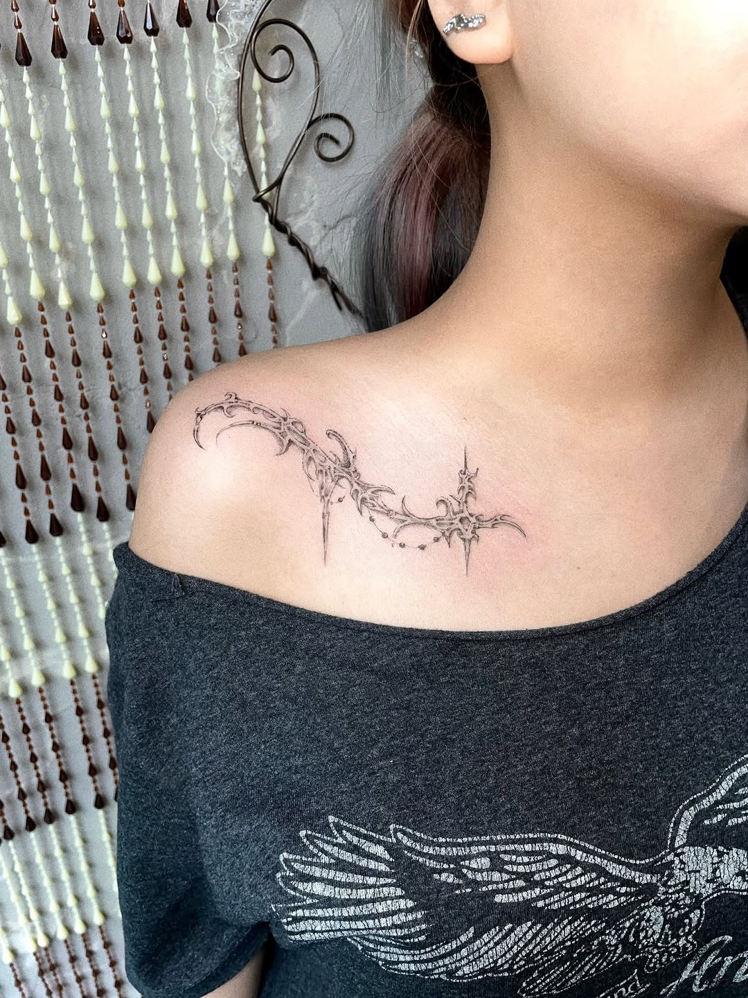 Tattoo by @bibie.ttt — fine_line, ornamental