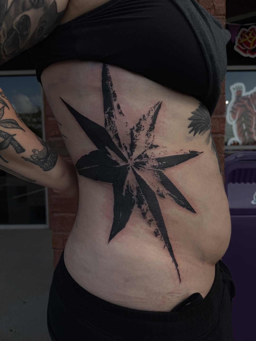 Tattoo by @mitch_soup — blackwork