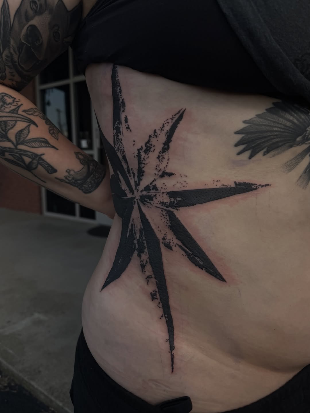 Tattoo by @mitch_soup — blackwork