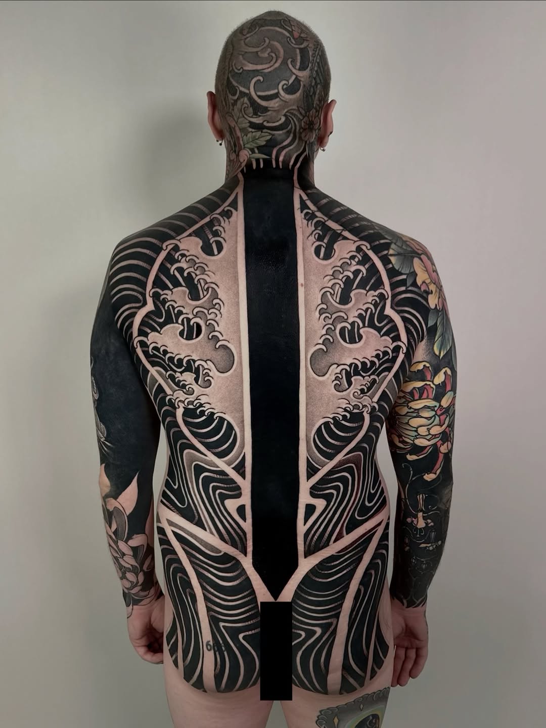 Tattoo by @fleshbrush_ — japanese_irezumi, blackwork