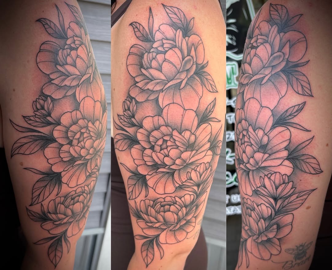 Tattoo by @hardcorn77 — fine_line, black_and_grey
