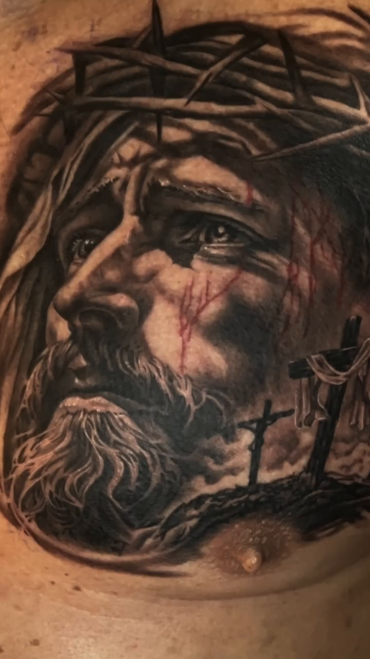 Tattoo by @chriscooperink — realism, black_and_grey