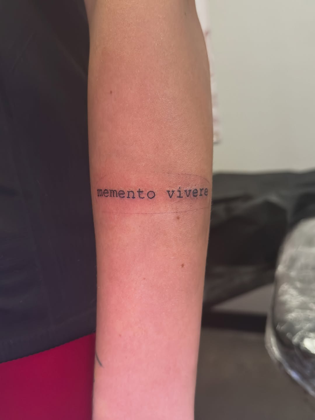Tattoo by @tat2desirez โ lettering_script, fine_line