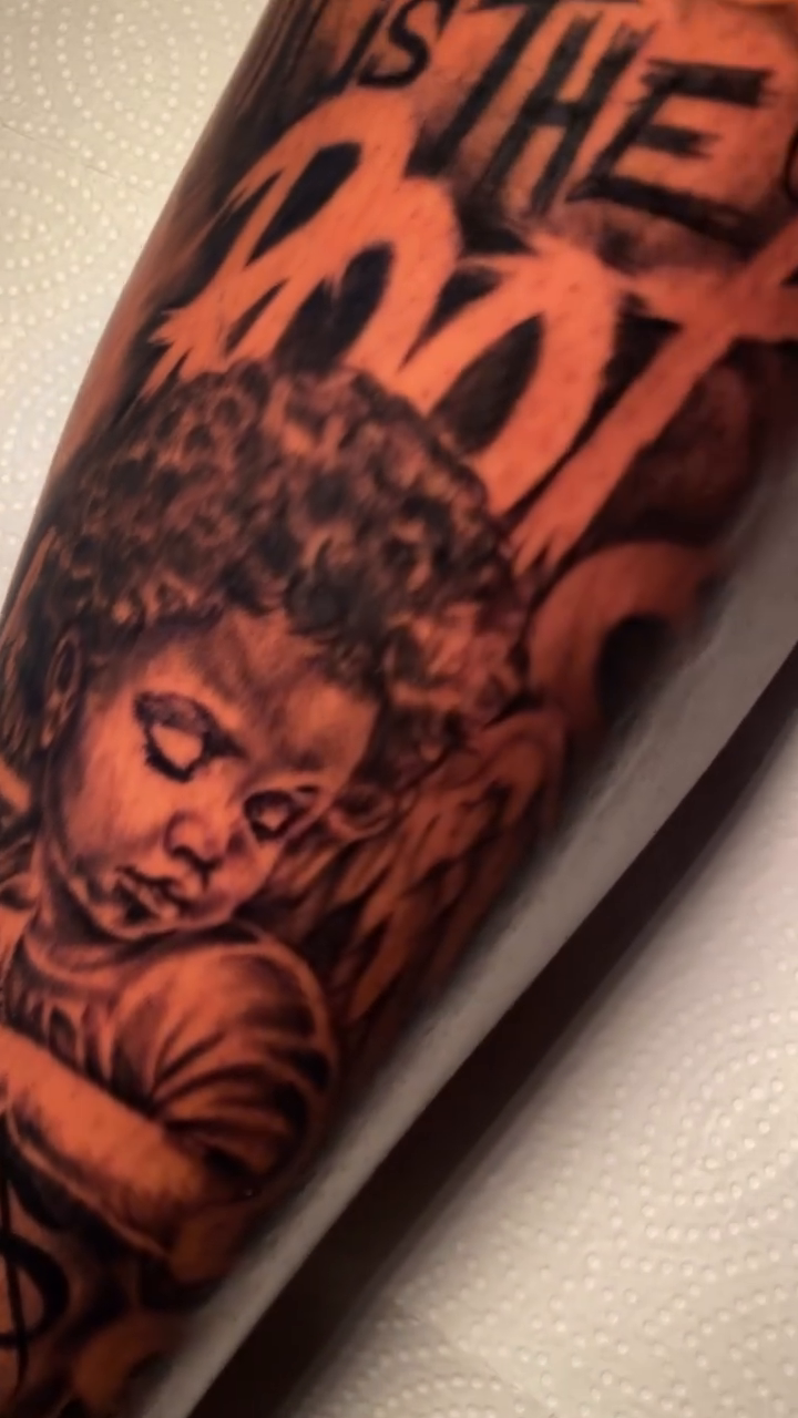 Tattoo by @inkbydes — black_and_grey, realism