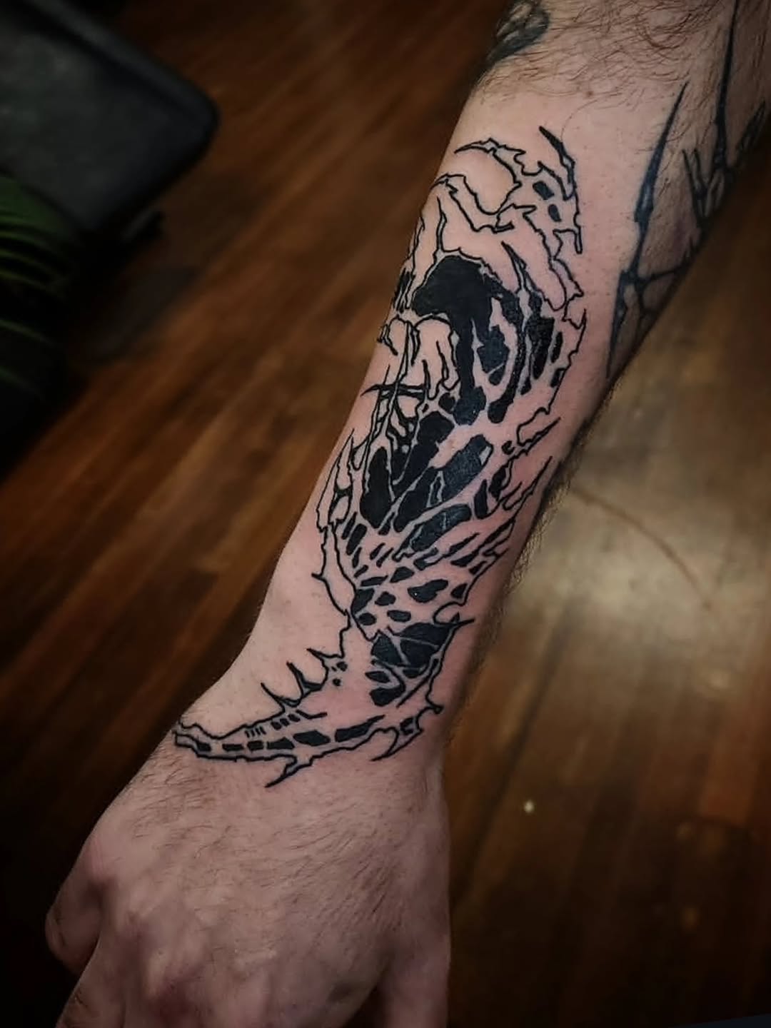 Tattoo by @hurtyoumore — blackwork