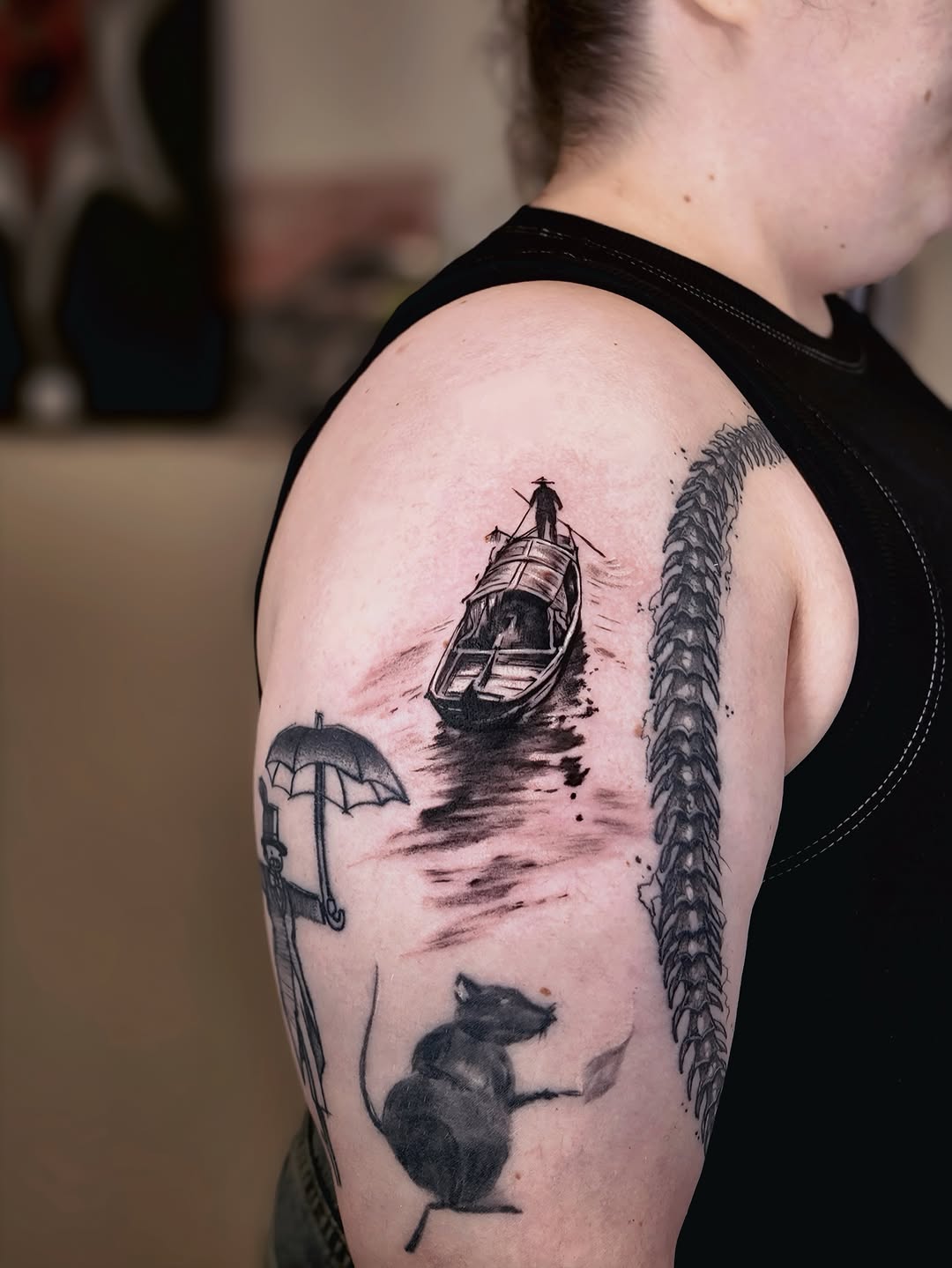 Tattoo by @junsinkmontreal โ black_and_grey, realism