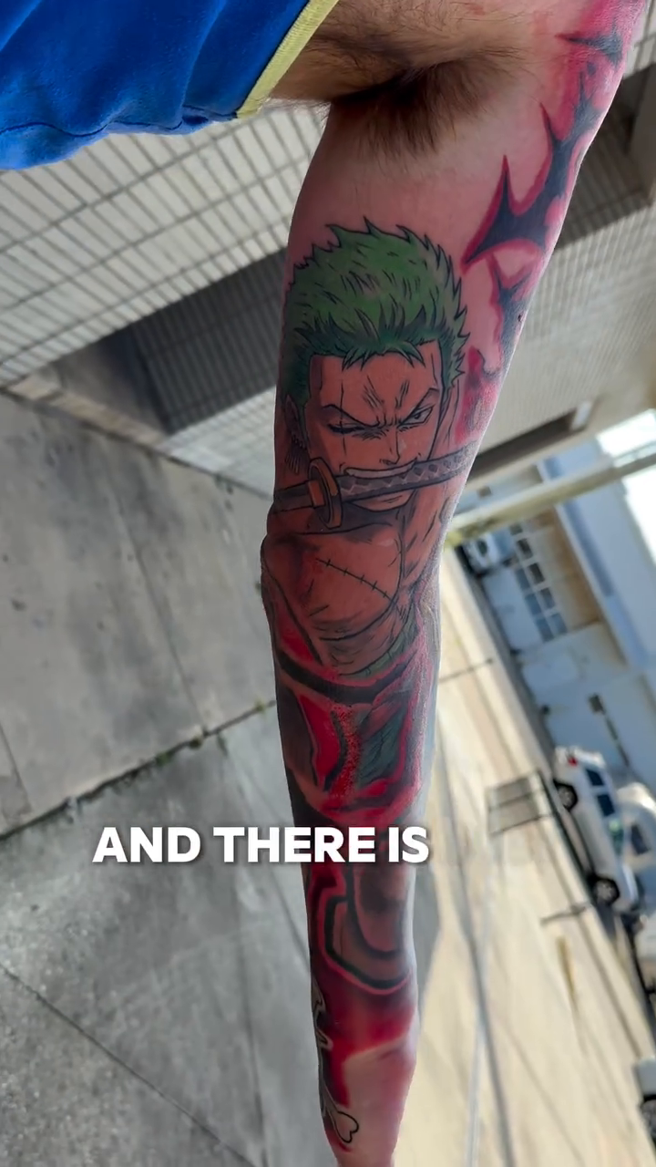 Tattoo by @bogletattoo — anime, trash_polka