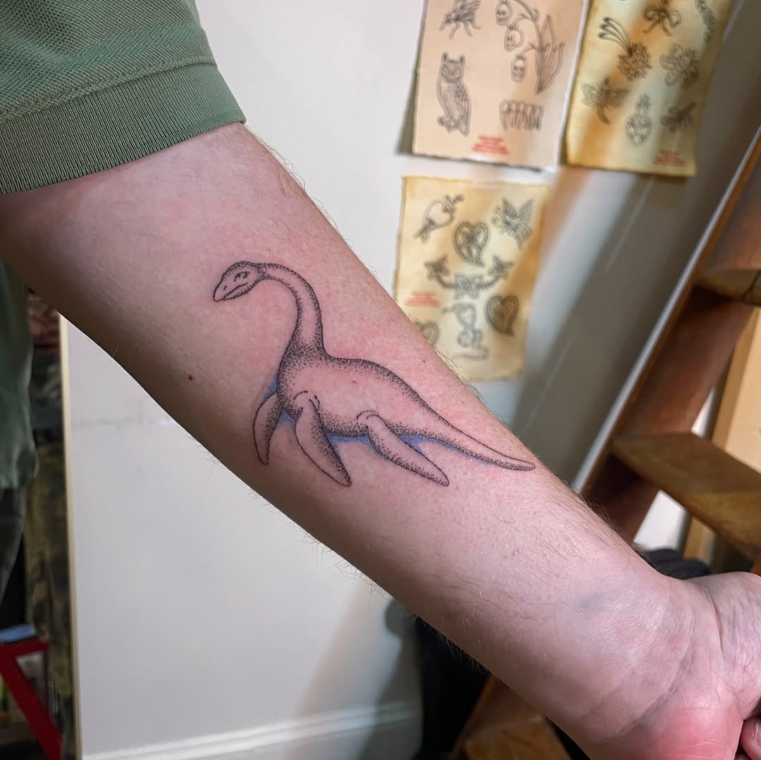 Tattoo by @roepoke — dotwork, fine_line