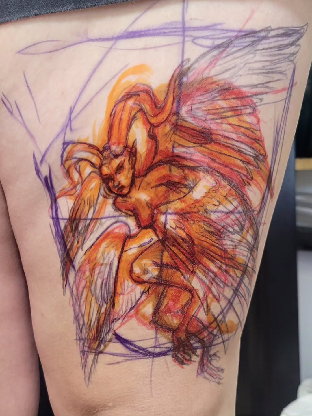 Tattoo by @totally.tattoo — illustrative, sketch
