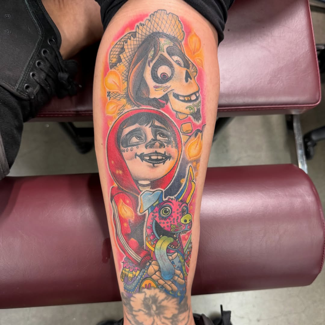 Tattoo by @disnerdtattoo — new_school, anime