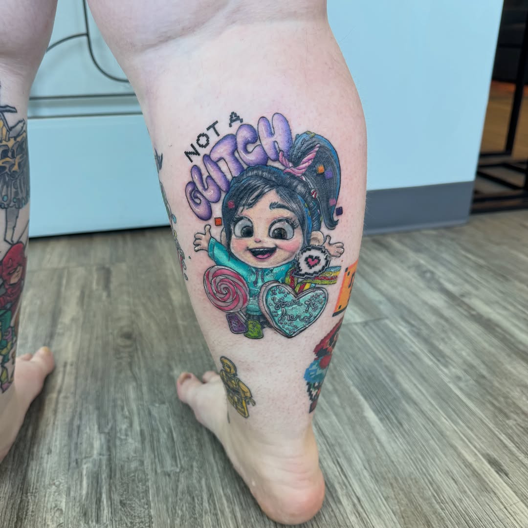 Tattoo by @disnerdtattoo — new_school, anime