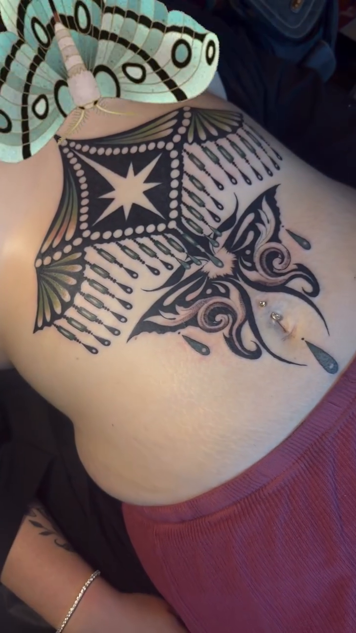 Tattoo by @roobusmoonwitch — geometric, blackwork