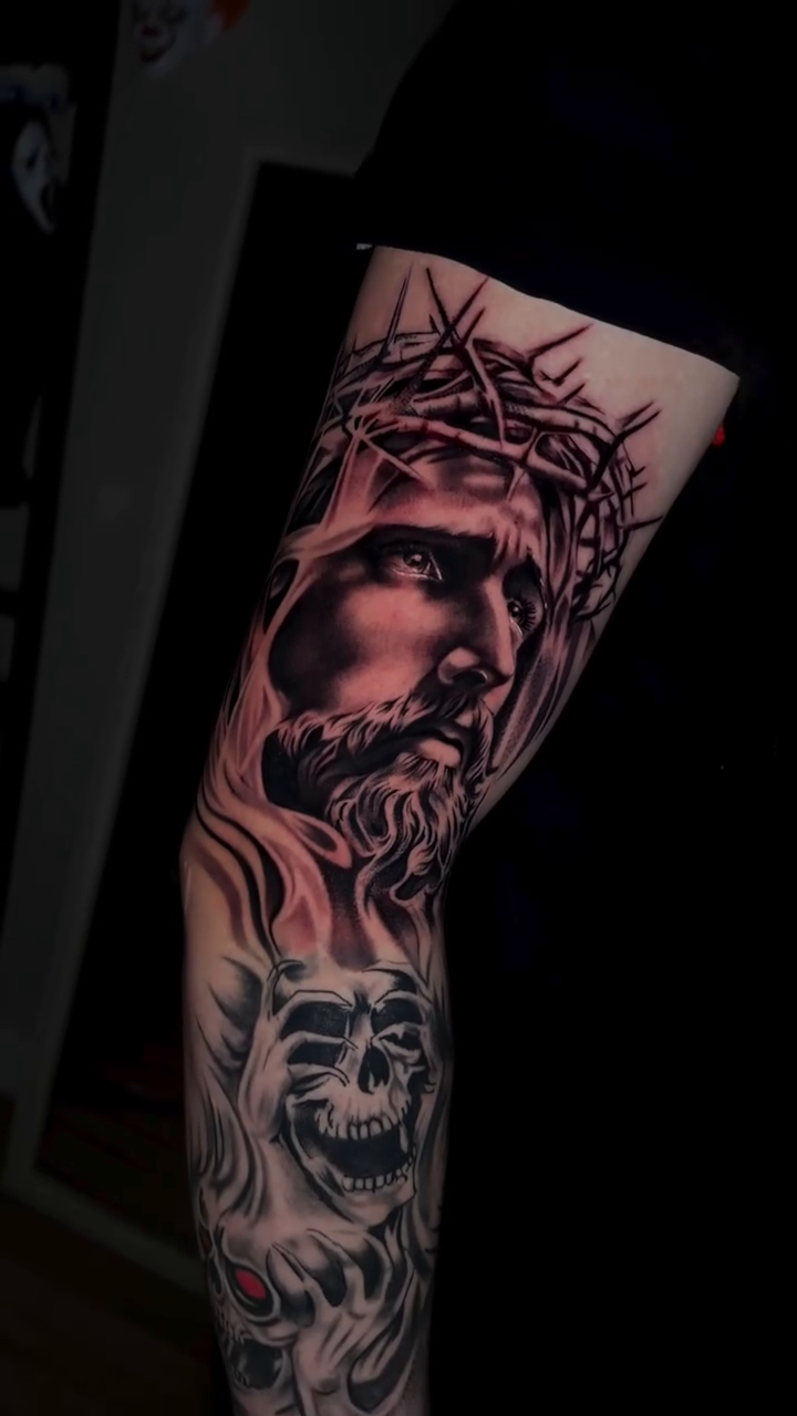 Tattoo by @mmf_tattoos — realism, black_and_grey