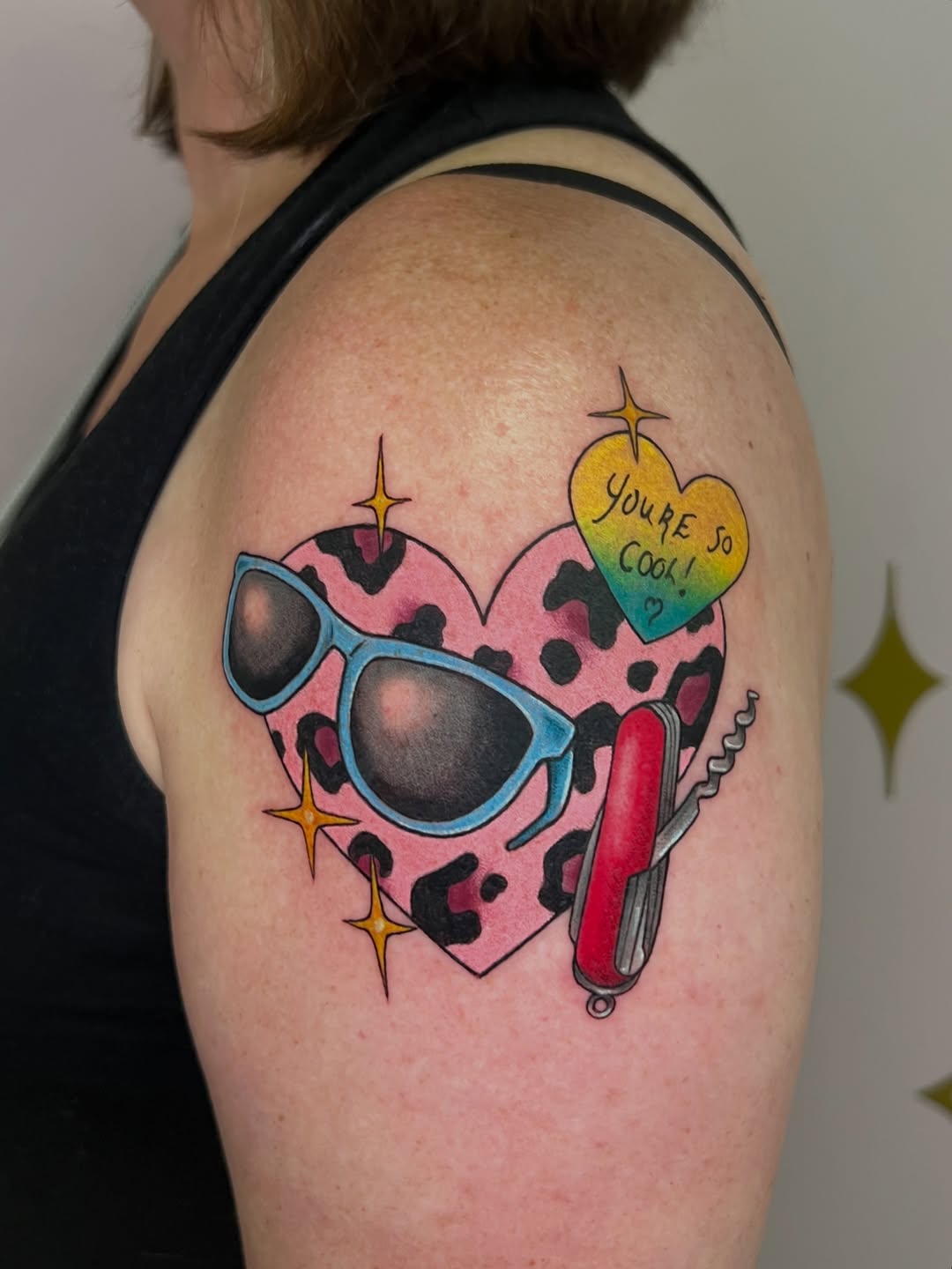 Tattoo by @shashonna — new_school, lettering_script