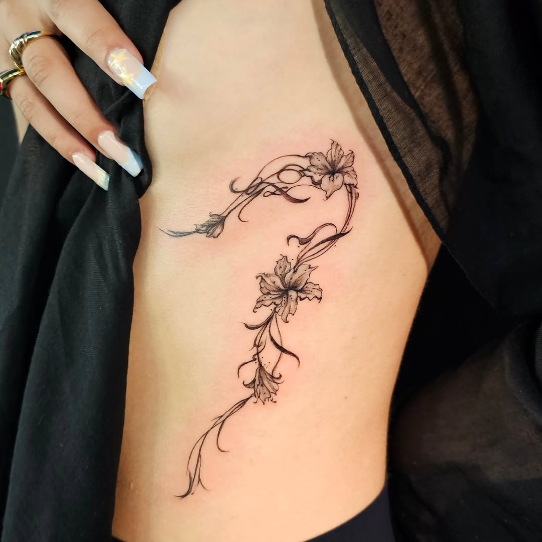 Tattoo by @linktattoo_lily โ fine_line, black_and_grey