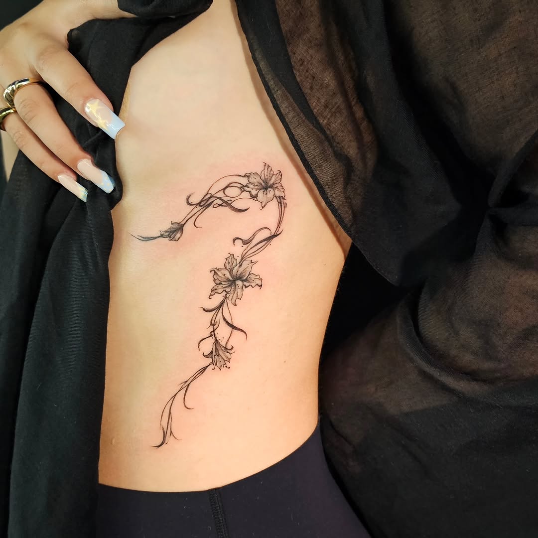 Tattoo by @linktattoo_lily โ fine_line, black_and_grey