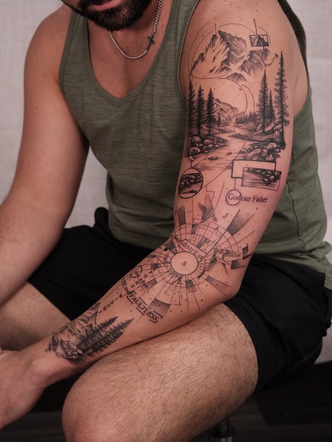 Tattoo by @houstontattooartist_goldenk โ black_and_grey, realism