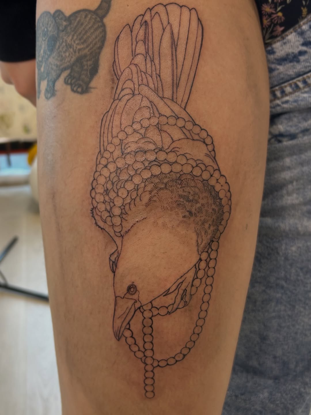 Tattoo by @hayleybayleytattoos โ black_and_grey, illustrative