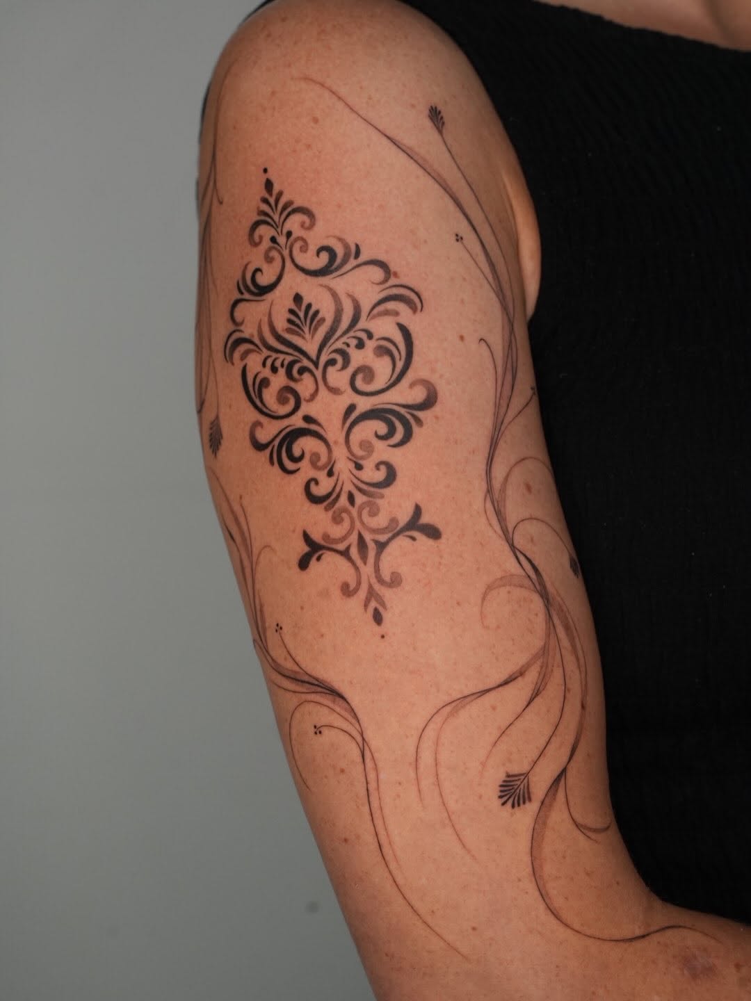 Tattoo by @tattooer_r.tee — ornamental, fine_line
