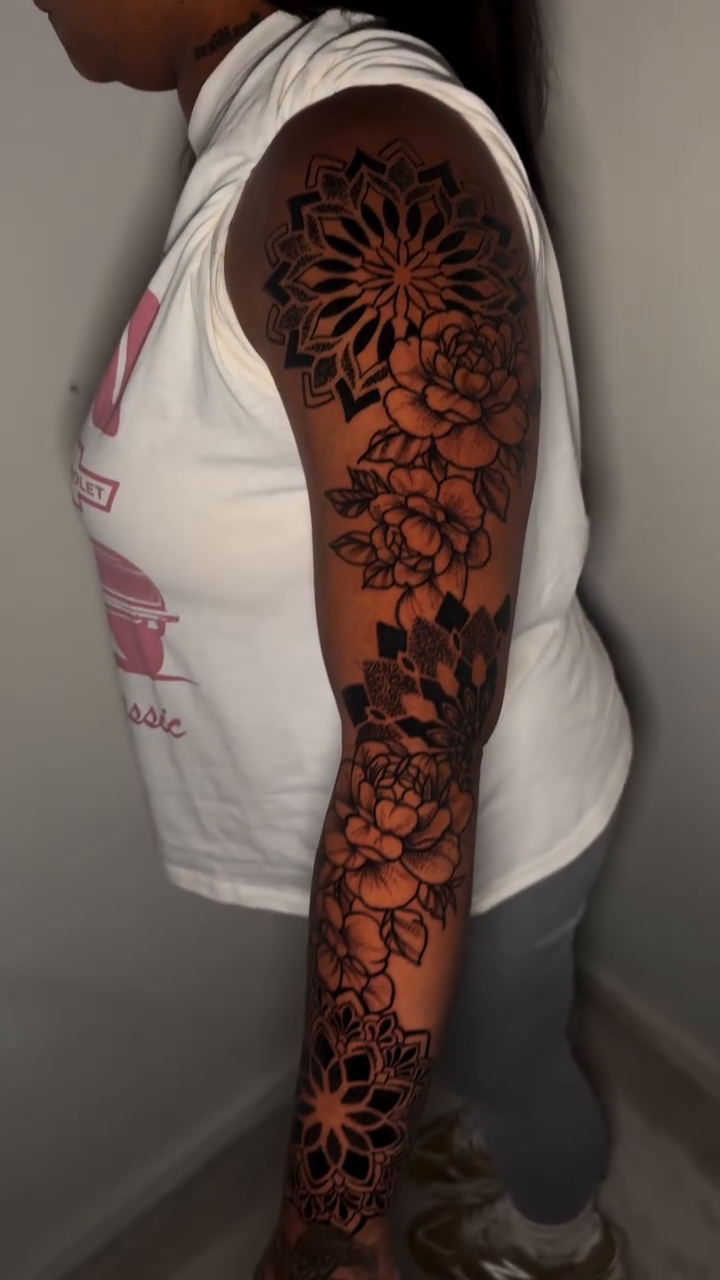 Tattoo by @klr.ink — geometric, blackwork