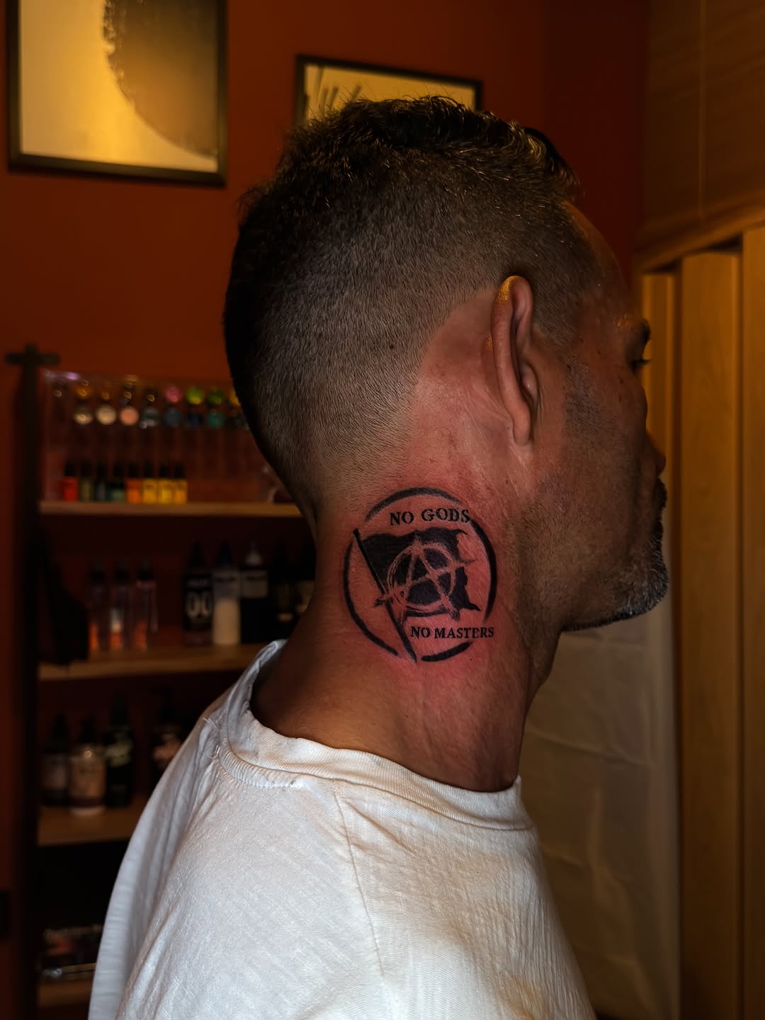 Tattoo by @relicglow_ink โ blackwork, lettering_script