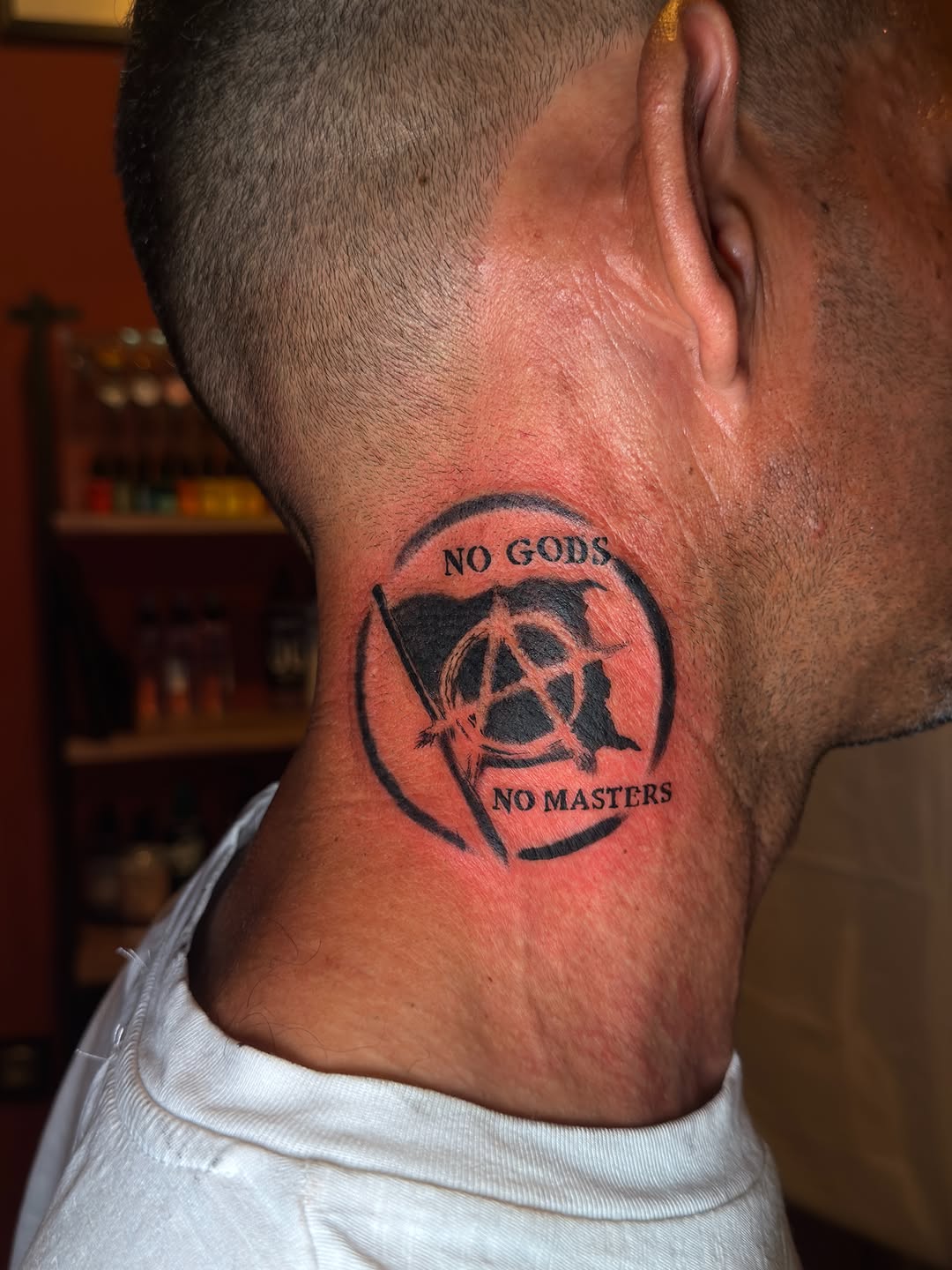 Tattoo by @relicglow_ink โ blackwork, lettering_script