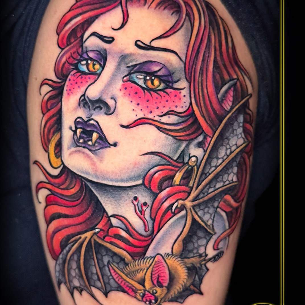 Tattoo by @strangebreu — neo_traditional, realism