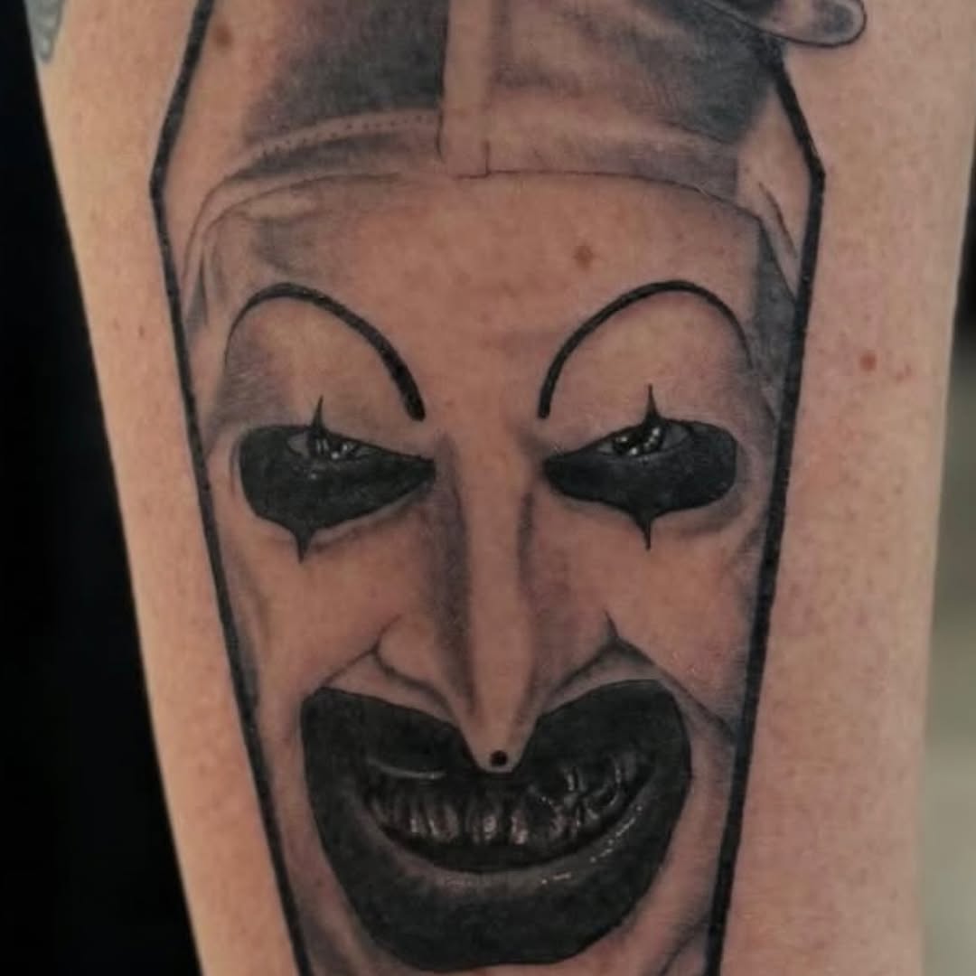 Tattoo by @queen_jaytattz — realism, black_and_grey