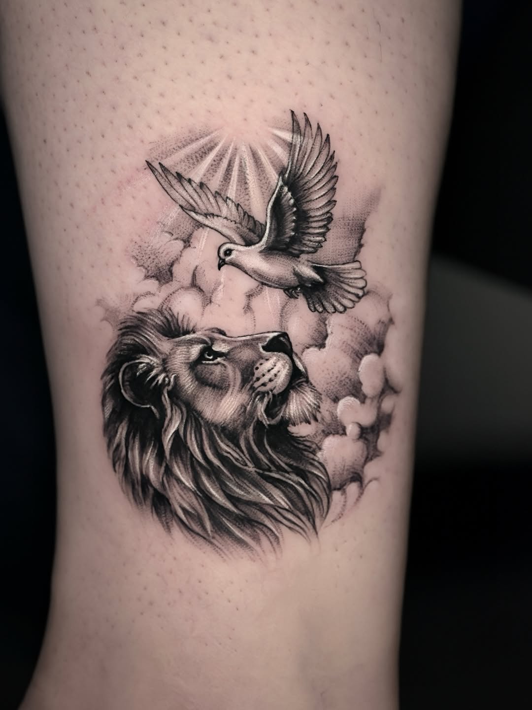 Tattoo by @calvintattoo โ realism, black_and_grey