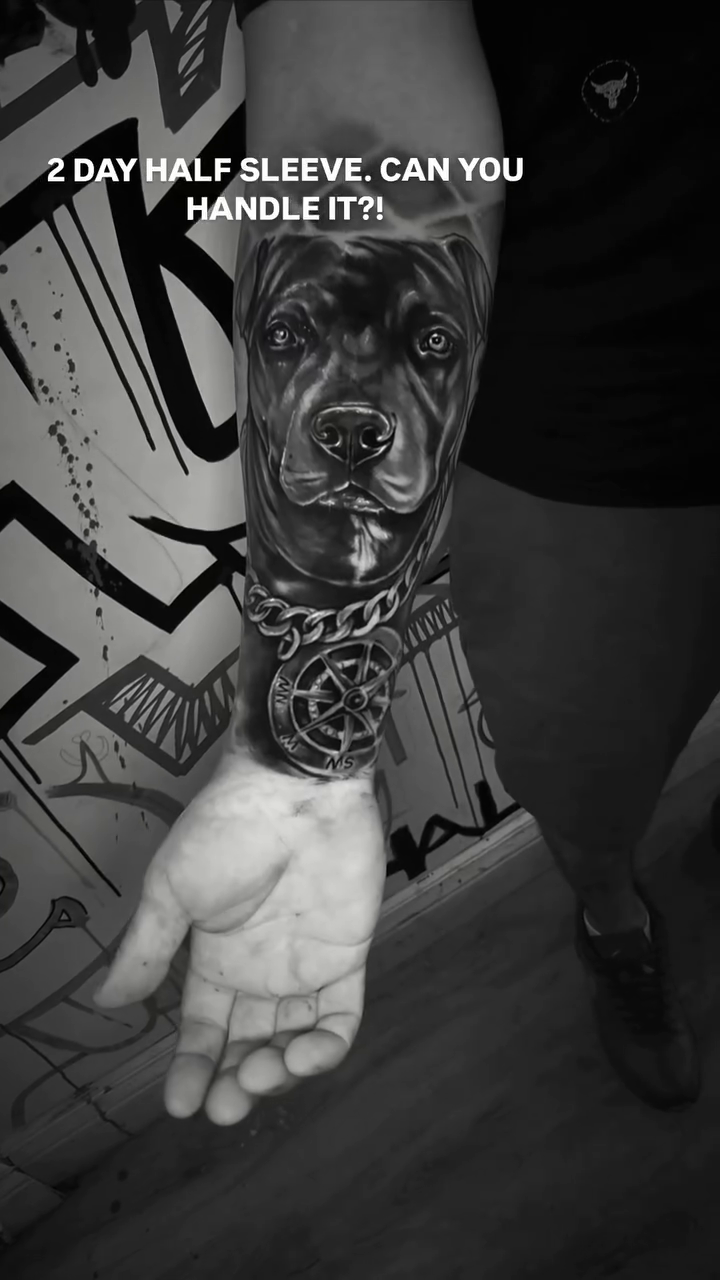 Tattoo by @wizard_tattooer โ black_and_grey, realism
