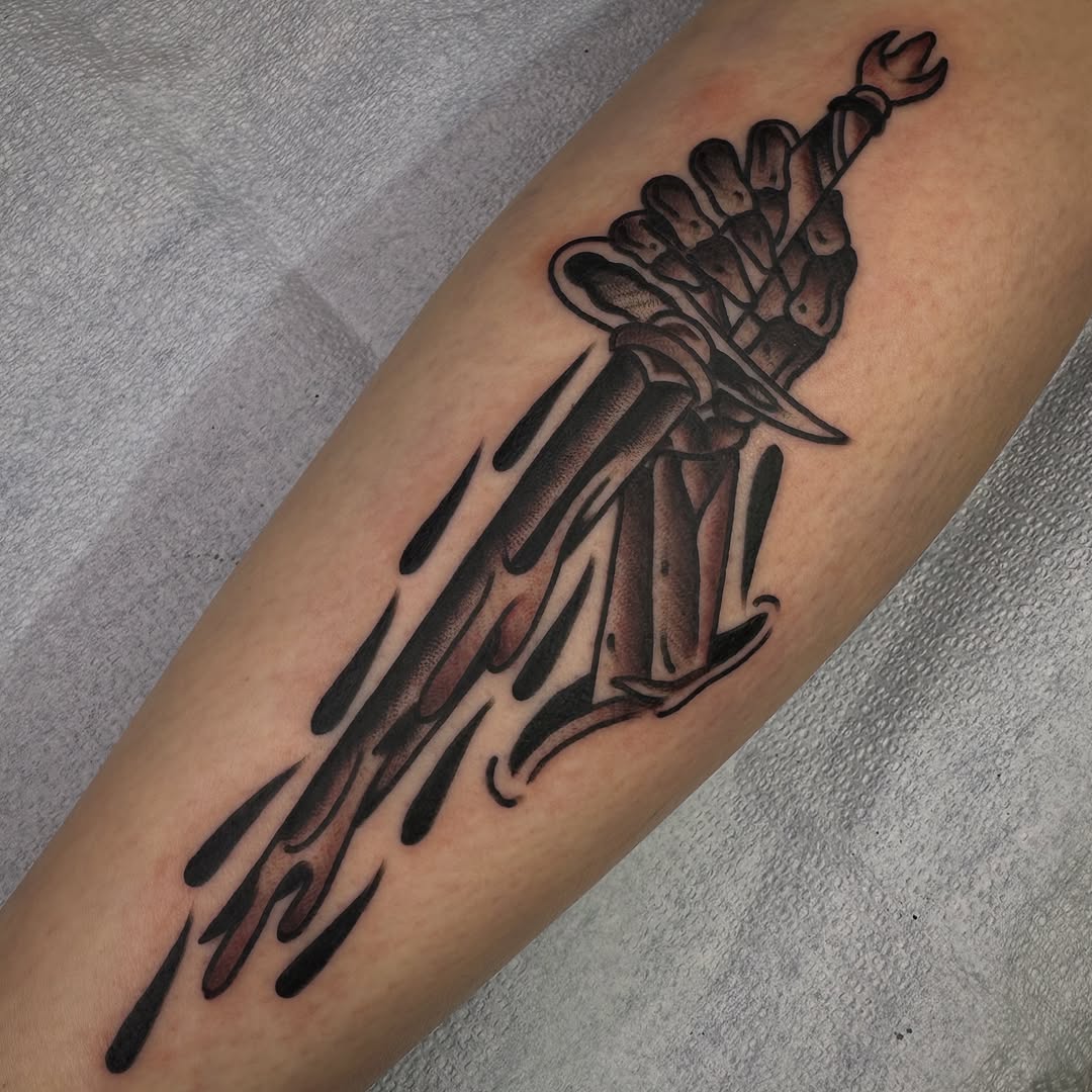Tattoo by @codydewaldtattooer โ american_traditional, black_and_grey