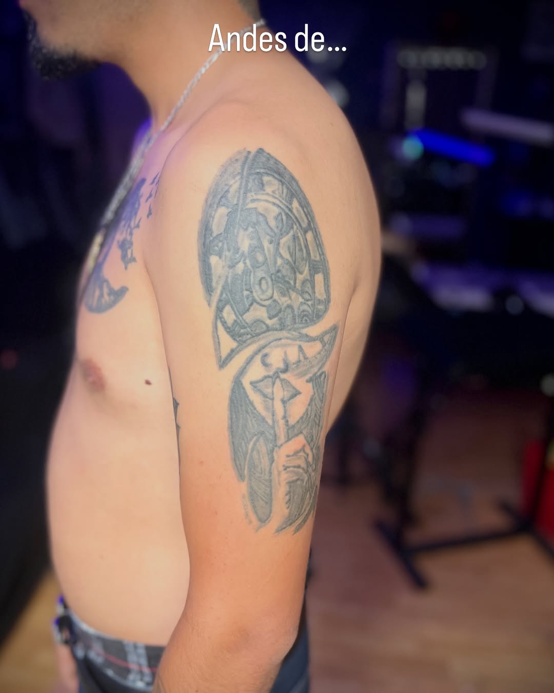 Tattoo by @rotenhill_tattoo β black_and_grey, chicano