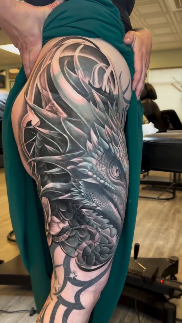 Tattoo by @marcosdavidart — black_and_grey, realism