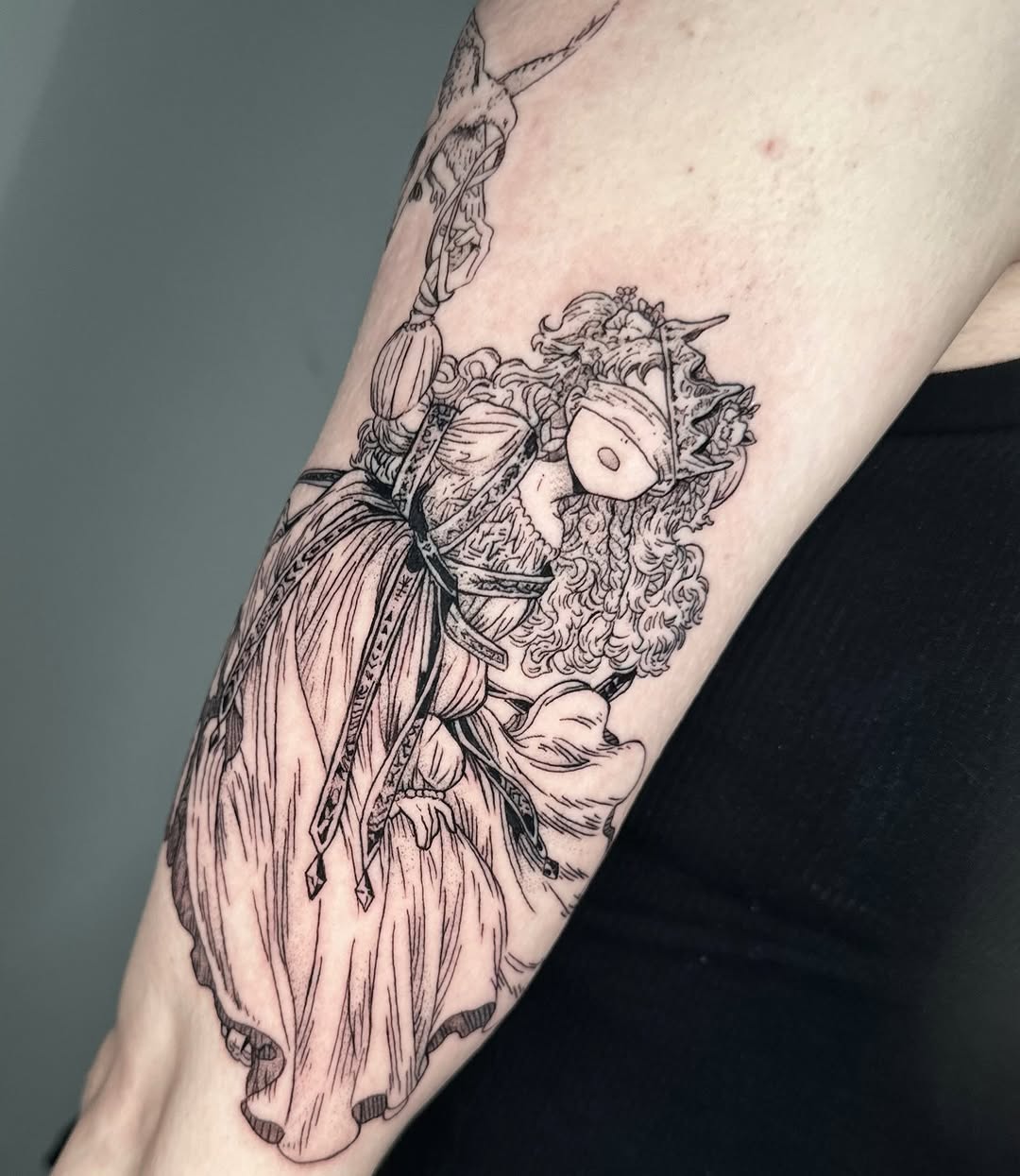 Tattoo by @kkimnida โ illustrative, black_and_grey