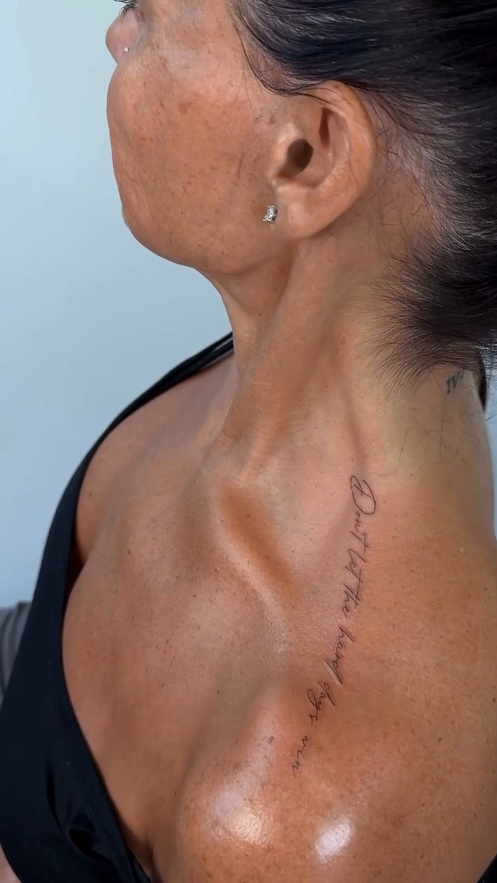 Tattoo by @vikabenito_tattoo โ lettering_script, fine_line