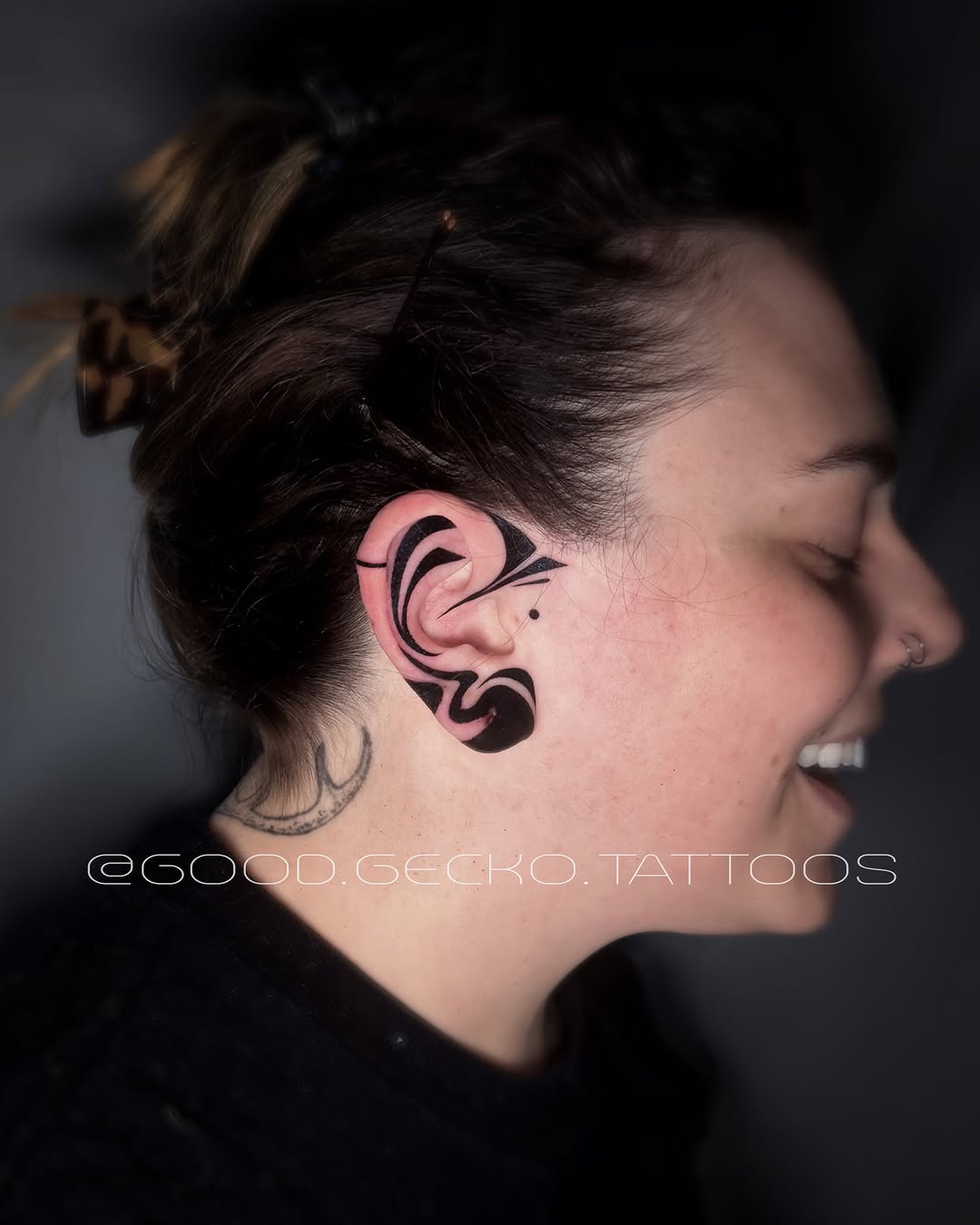 Tattoo by @good.gecko.tattoos — blackwork, ornamental