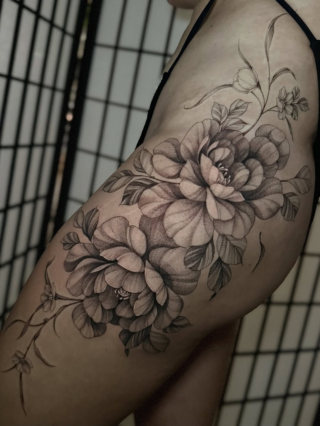 Tattoo by @tattoosbybradi — black_and_grey, dotwork