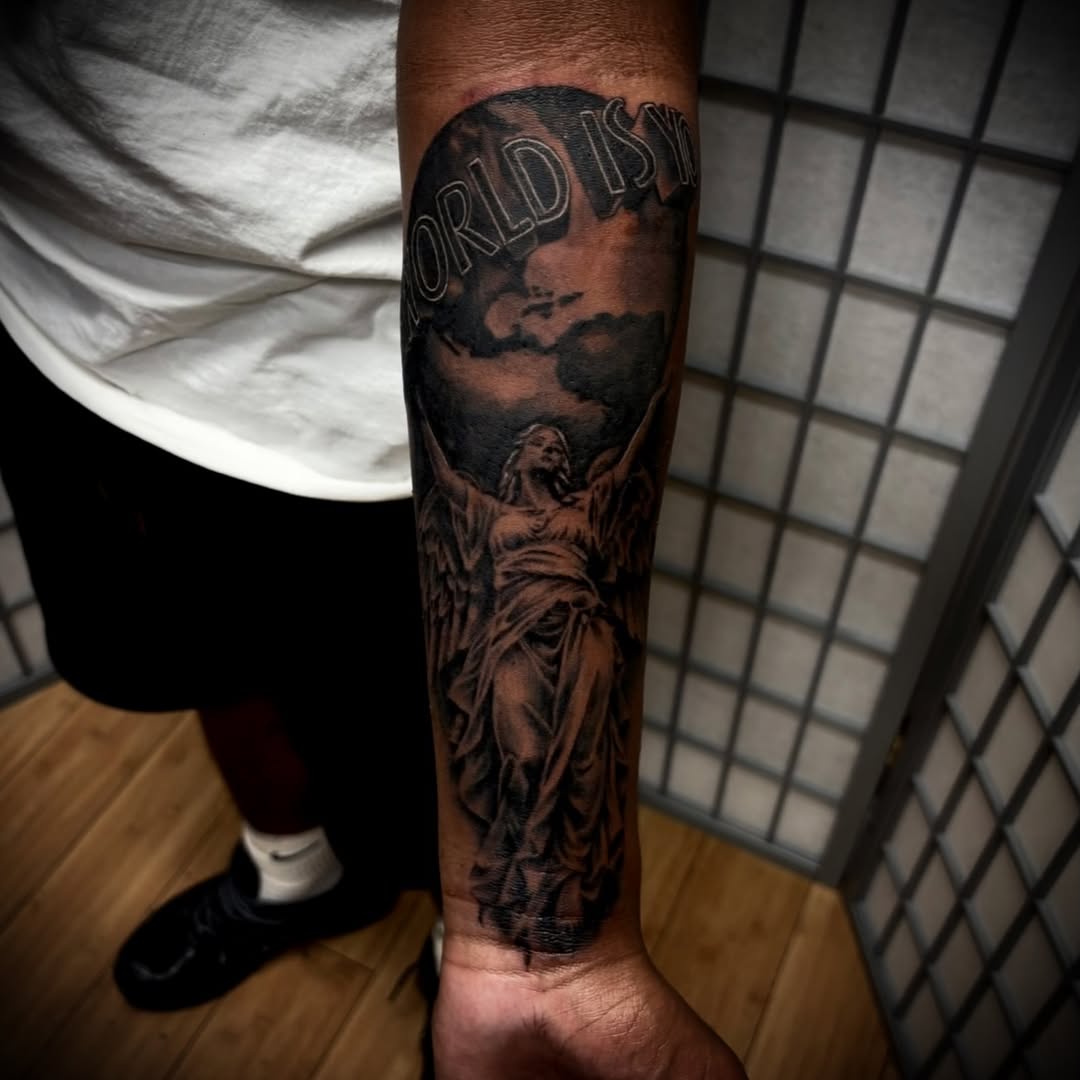 Tattoo by @eastofnoir — realism, black_and_grey