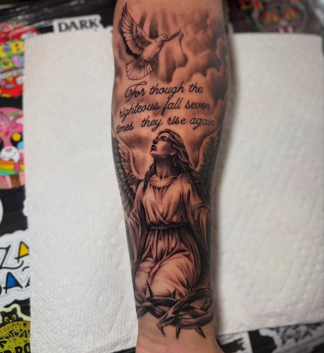 Tattoo by @hassintattoo — realism, lettering_script