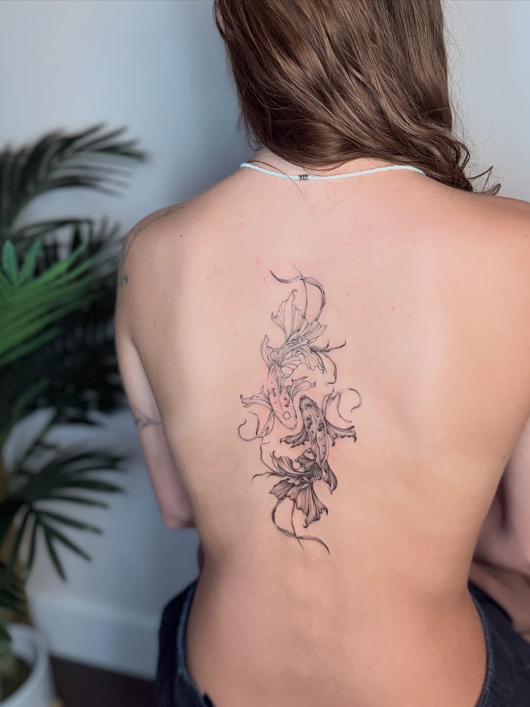 Tattoo by @jovanjanelle.tattoo โ fine_line, black_and_grey
