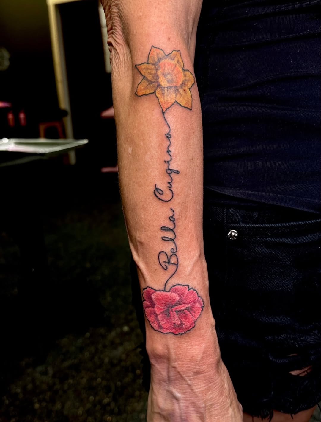 Tattoo by @apa_tattoos — lettering_script, fine_line
