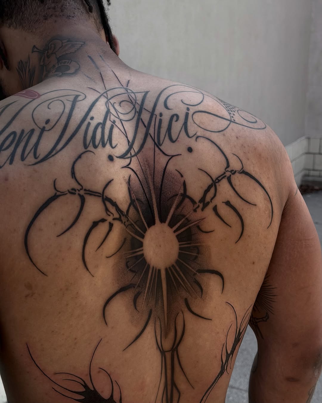 Tattoo by @tattoosbygiovanni — lettering_script, blackwork