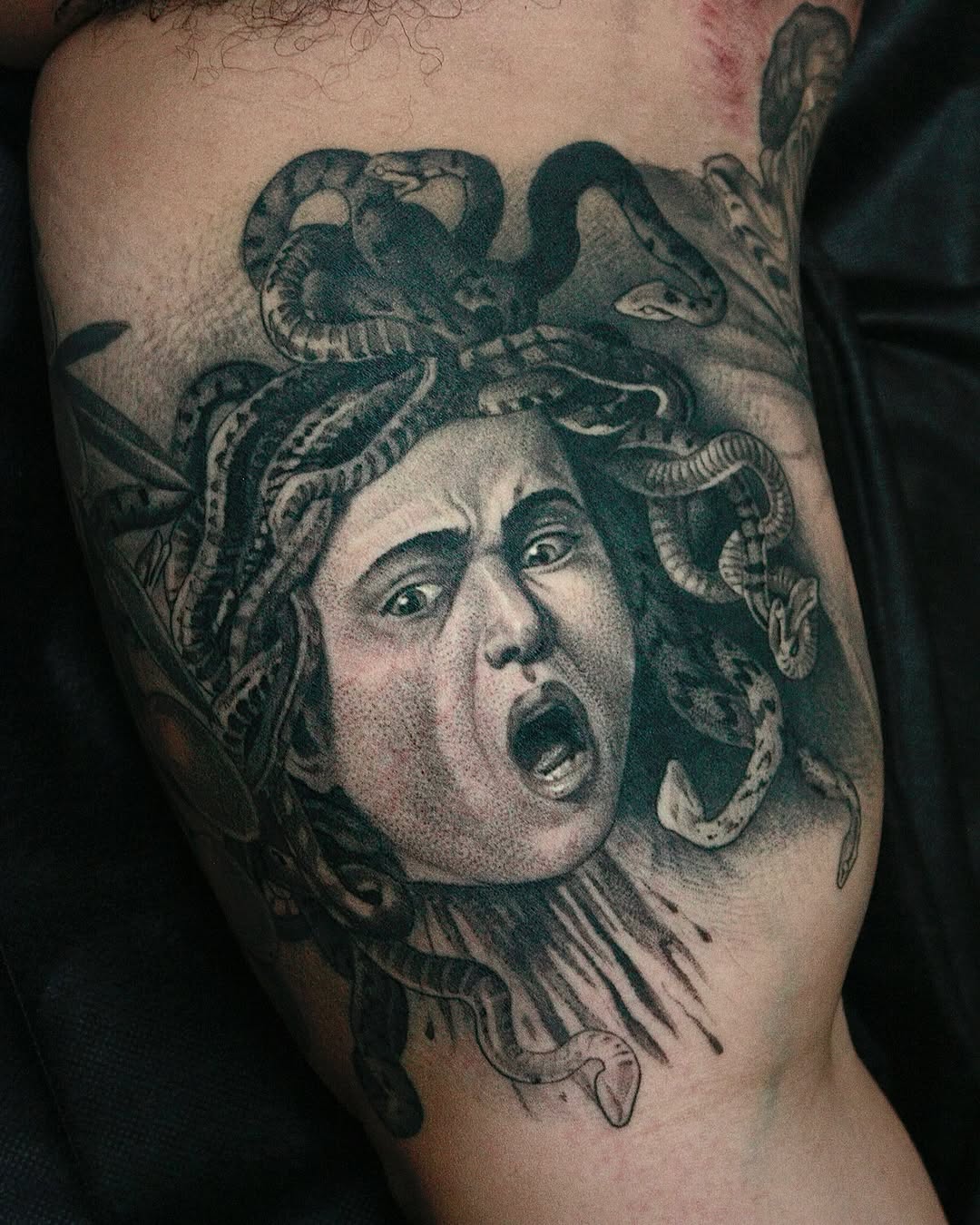 Tattoo by @tony.cruz.tattoo — realism, black_and_grey