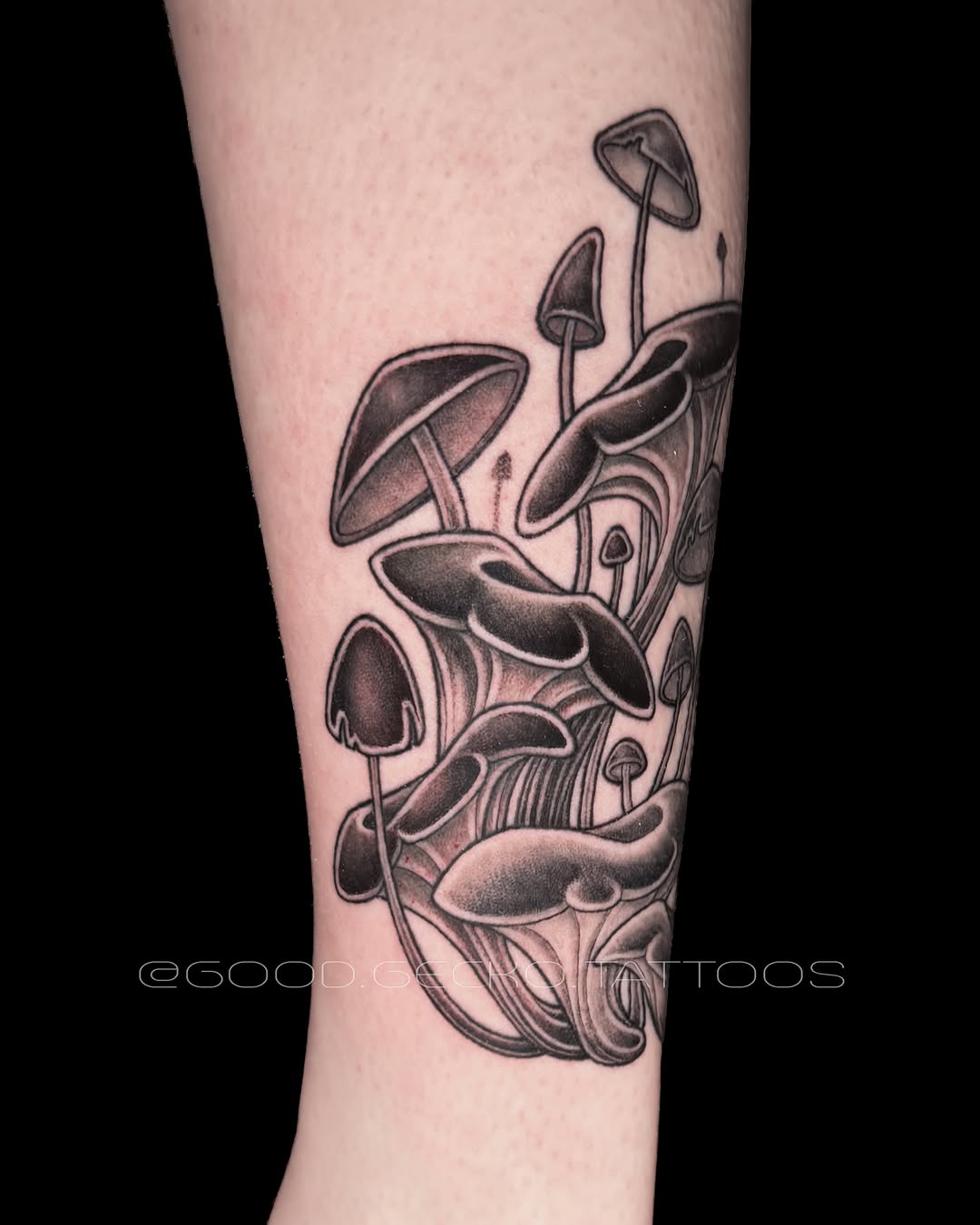 Tattoo by @good.gecko.tattoos — black_and_grey, realism