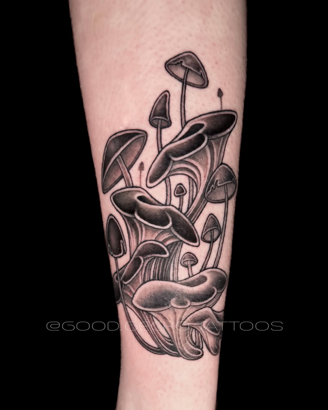 Tattoo by @good.gecko.tattoos — black_and_grey, realism
