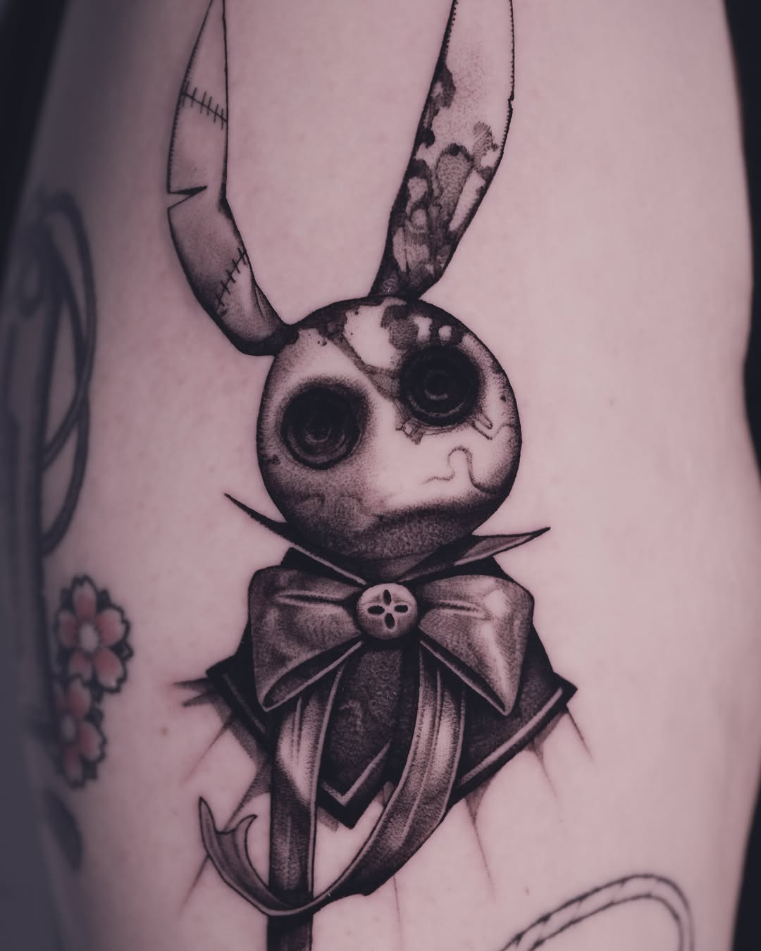 Tattoo by @9rukim — black_and_grey, dark_realism